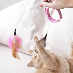 Interactive Cat Feather Collar