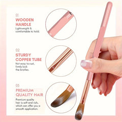 3Pcs Acrylic Nail Brush Set